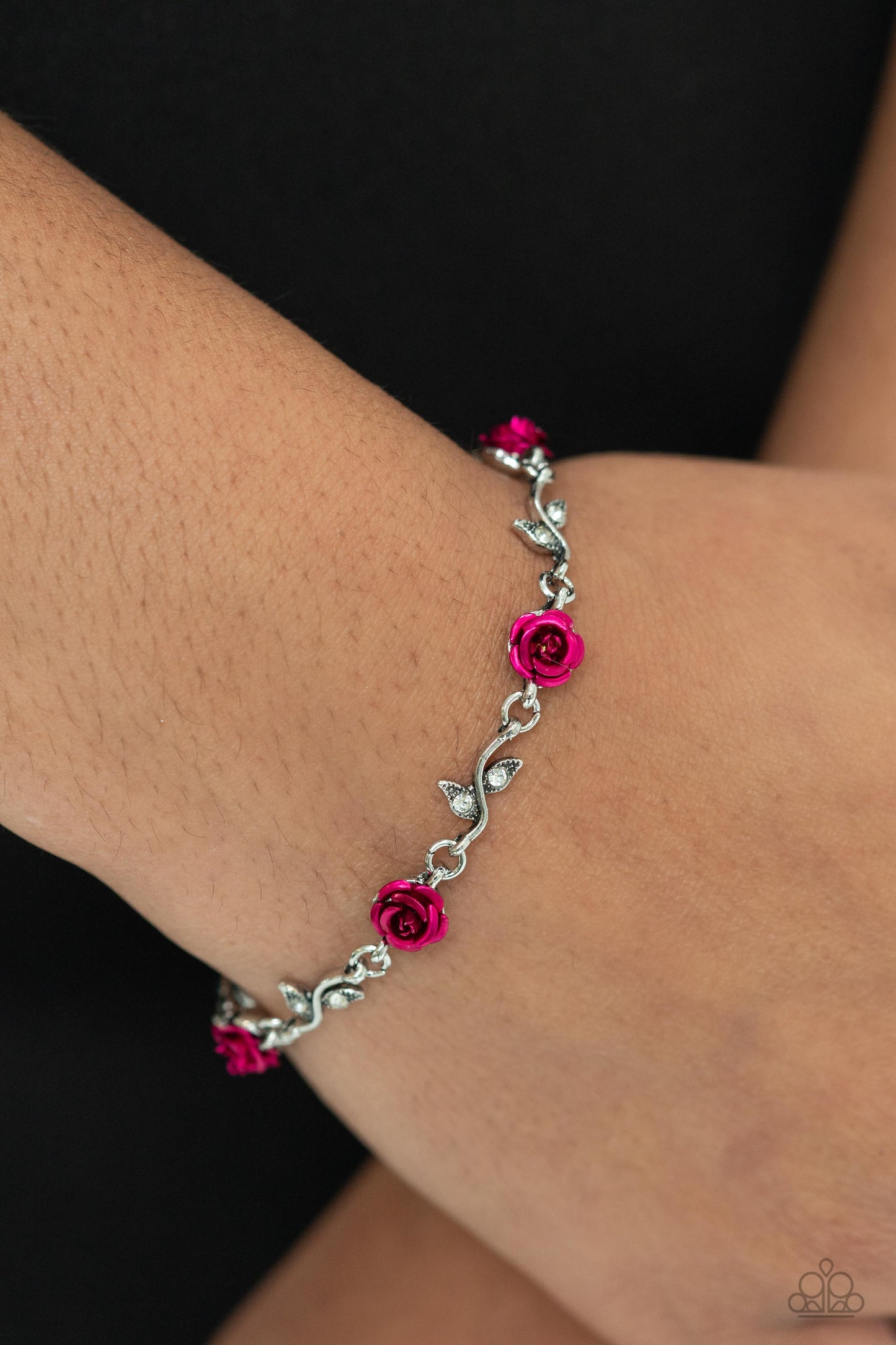 Roses Supposes - Pink Clasp Bracelet - Paparazzi Accessories