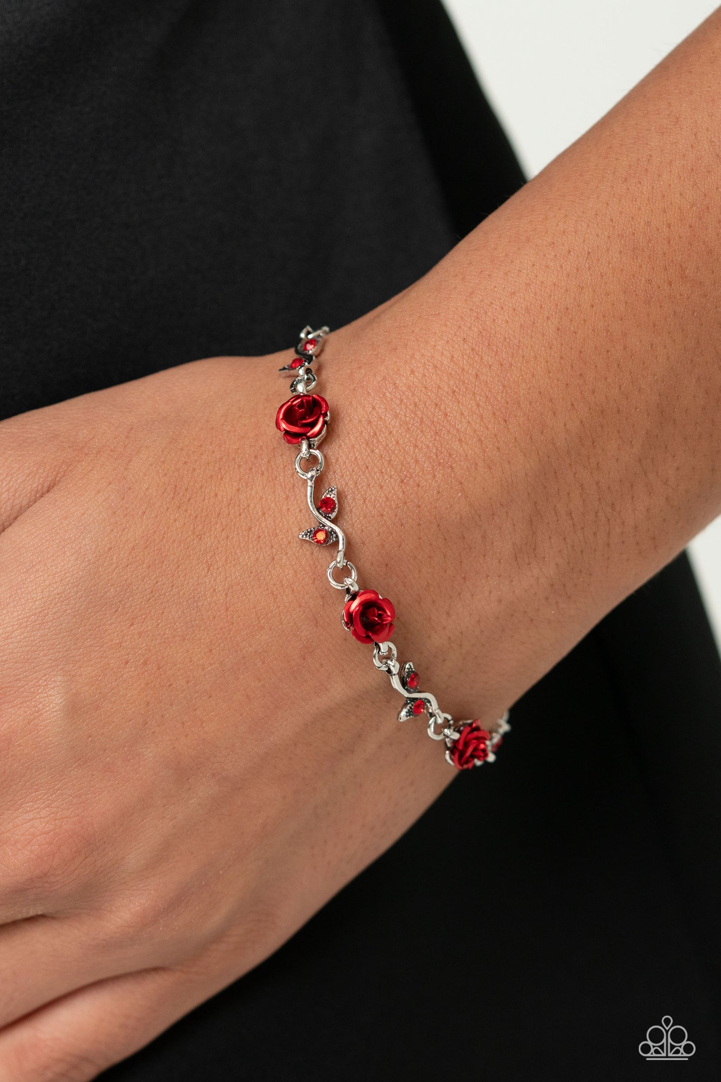 Roses Supposes - Red Clasp Closure Bracelet - Paparazzi Accessories