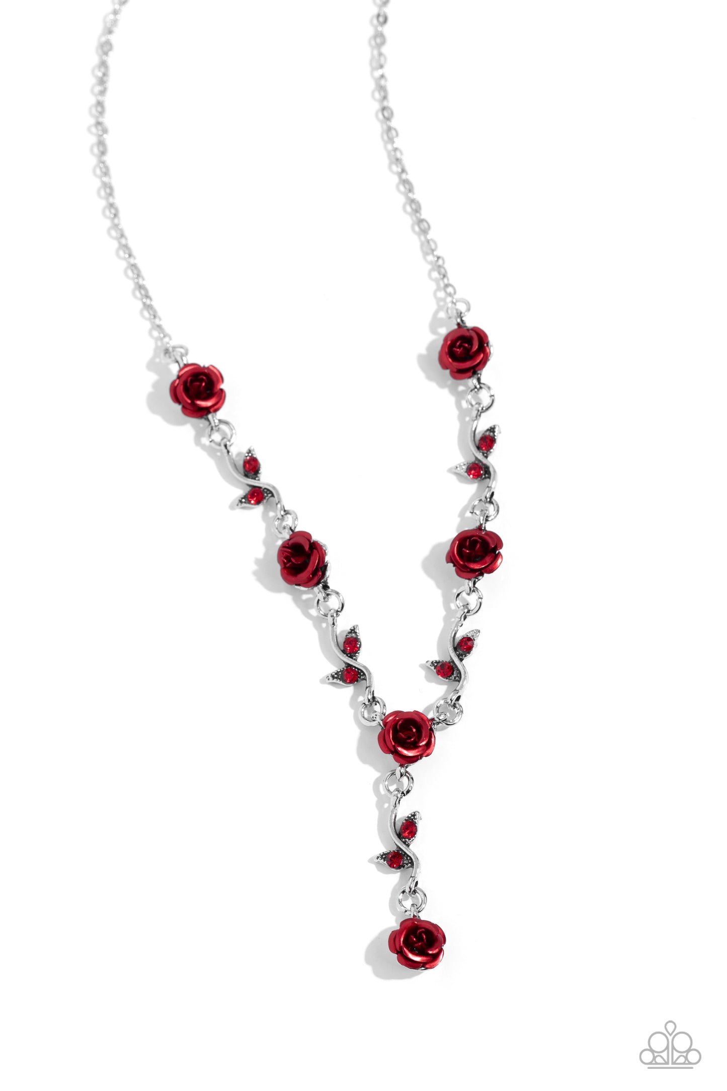 ROSE Without Saying... - Red Necklace - Paparazzi Accessories