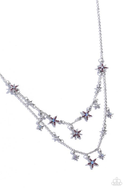 Raising the STAR - Purple Necklace - Paparazzi Accessories