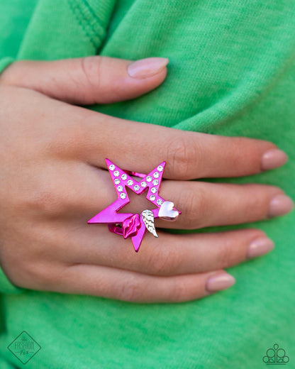 Dynamic Diva - Multi Star Ring - Paparazzi Accessories