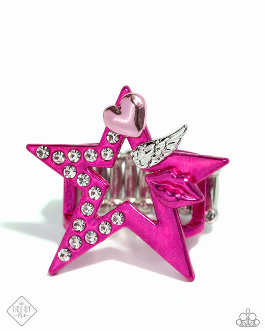 Dynamic Diva - Multi Star Ring - Paparazzi Accessories