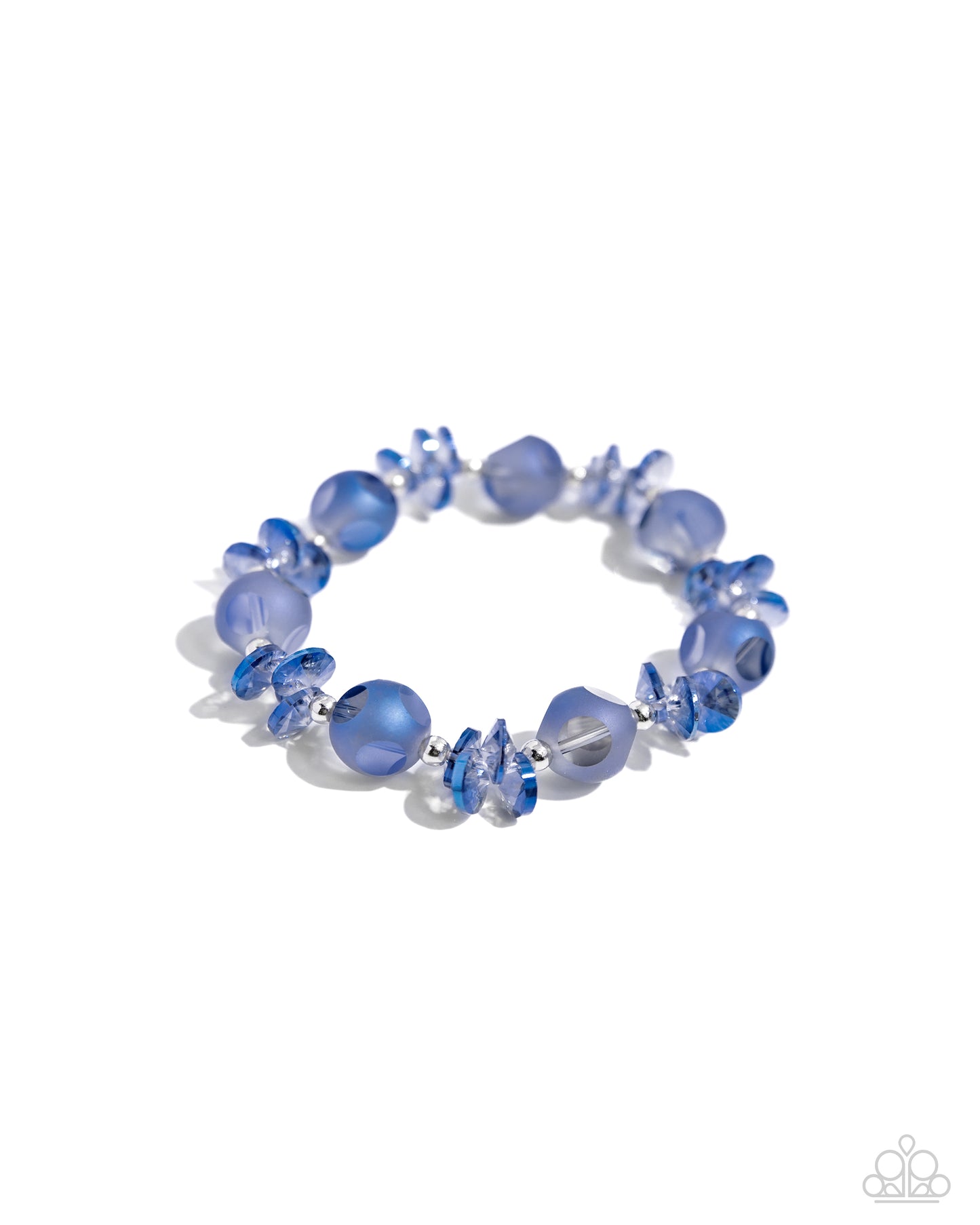 Lets Start at the FAIRY Beginning - Blue Stretchy Bracelet - Paparazzi Accessories