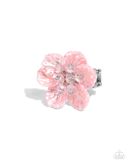 Petal Pact - Pink Ring - Paparazzi Accessories