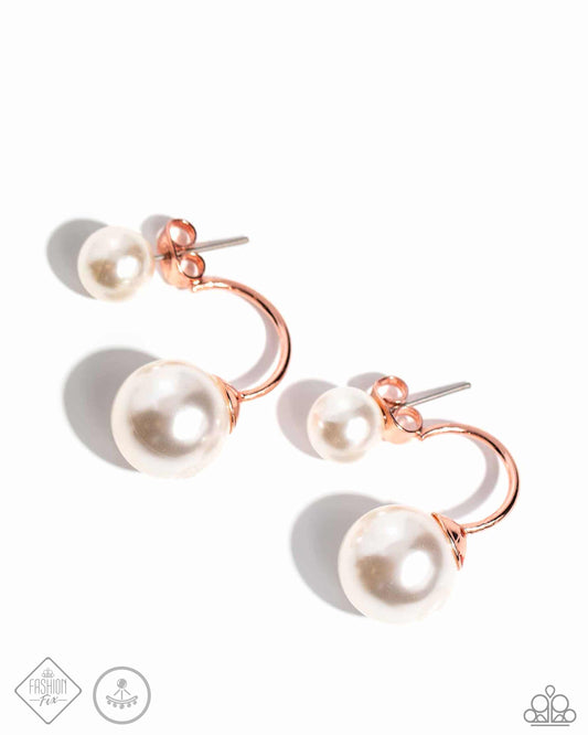 Daydreamy Dawn - Copper Double-sided Post Earrings - Paparazzi Accessories