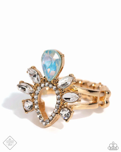 Heirloom Heaven - Gold Ring - Paparazzi Accessories