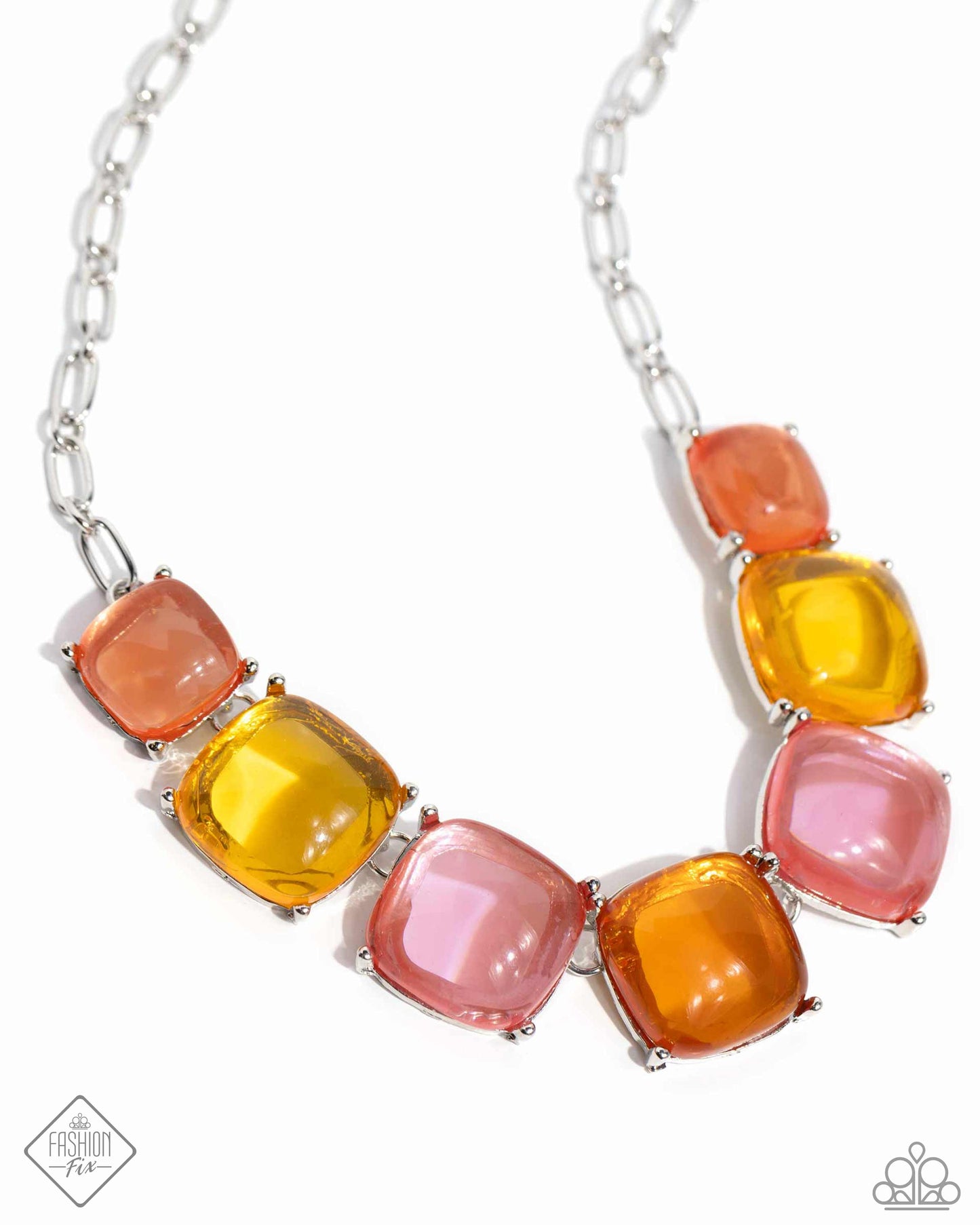 Reflective Range - Pink Necklace - Paparazzi Accessories