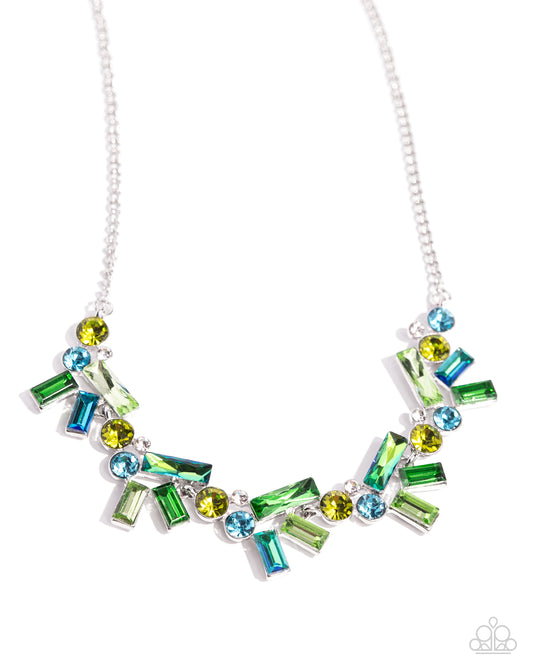 Serene Statement - Green Necklace - Paparazzi Accessories