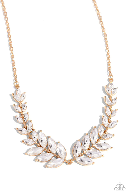 Luxury Laurels - Gold Necklace - Paparazzi Accessories