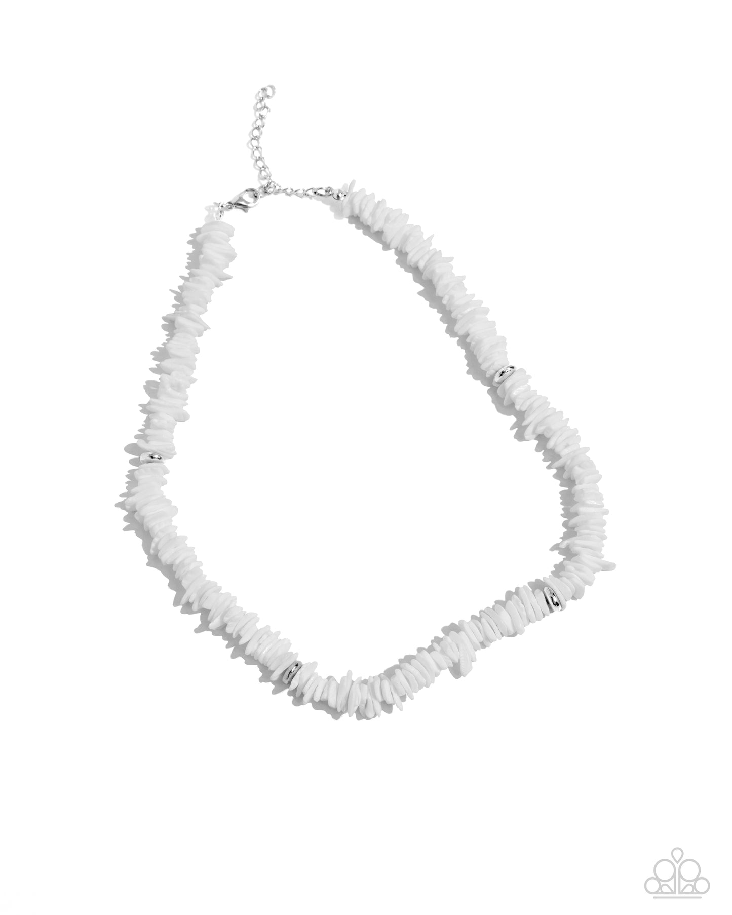 On A SHELL-ular Level - White Urban Necklace - Paparazzi Accessories