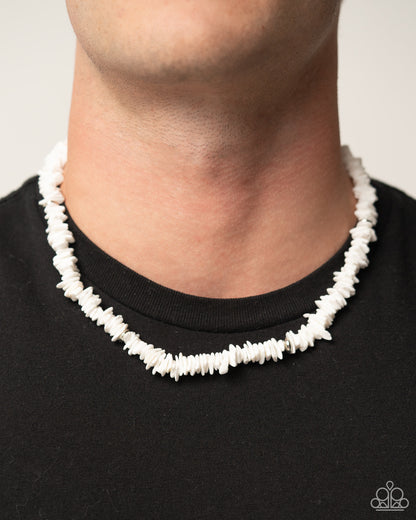 On A SHELL-ular Level - White Urban Necklace - Paparazzi Accessories