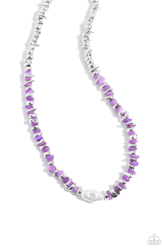 Seasonal Socialite - Purple Necklace - Paparazzi Accessories