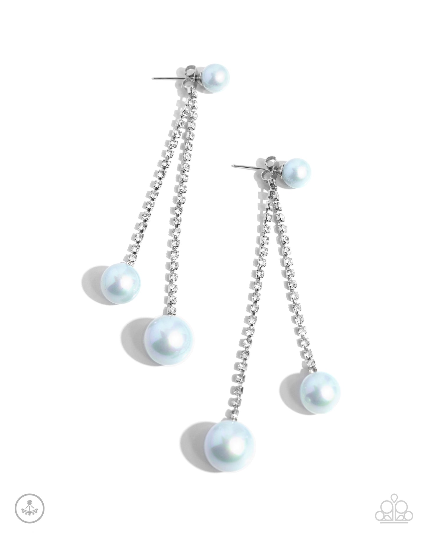 Give Us A PEARL! - Blue Double-sided Post Earrings - Paparazzi Accessories