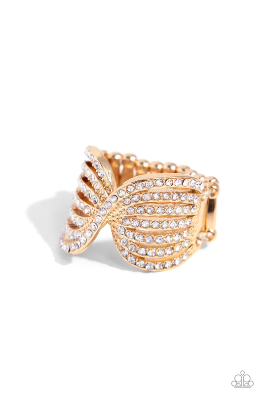 Pinched Promise - Gold Ring - Paparazzi Accessories