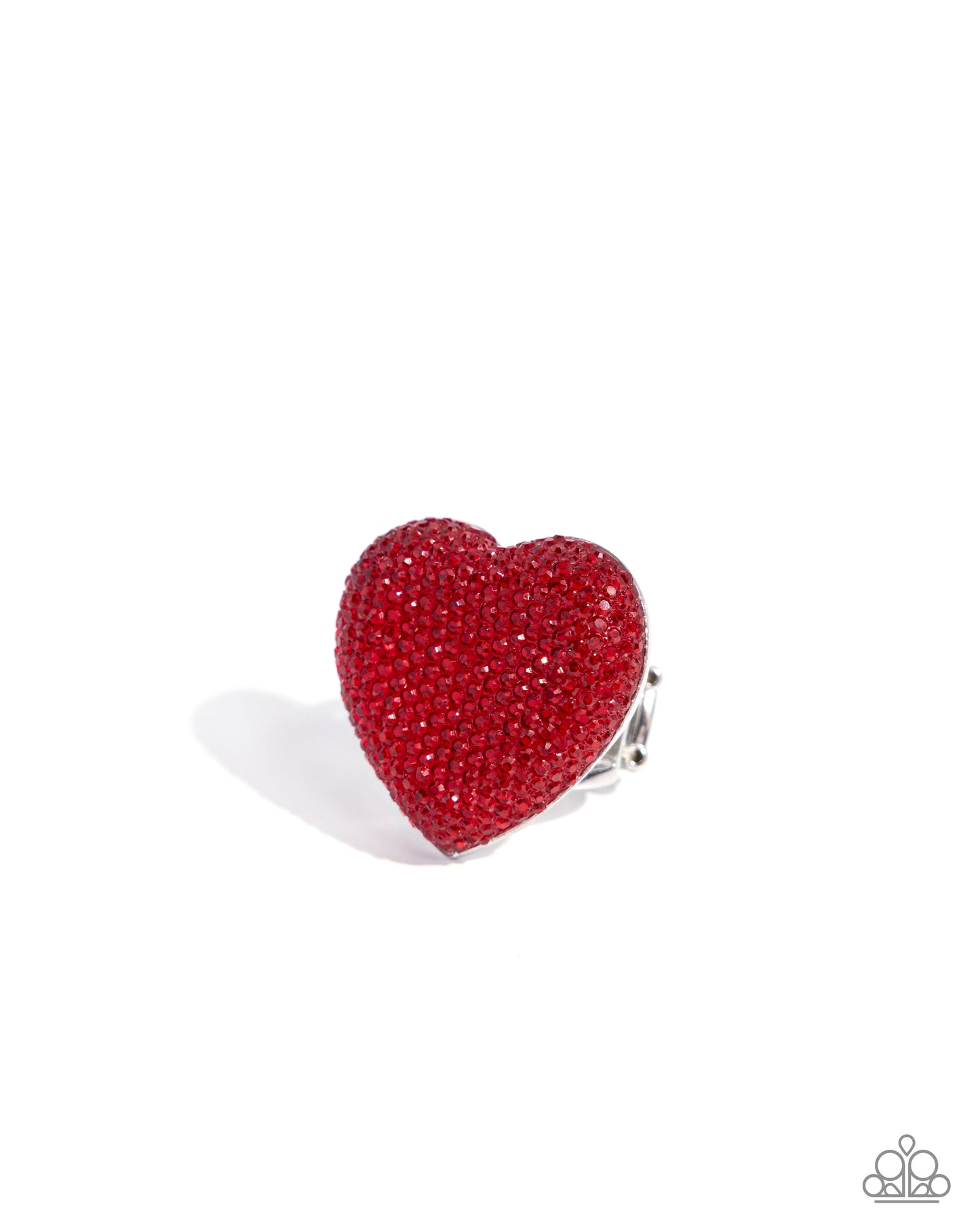 Hypnotizing Heart - Red Rhinestone Ring - Paparazzi Accessories