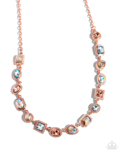 Gallery Glam - Copper Necklace - Paparazzi Accessories