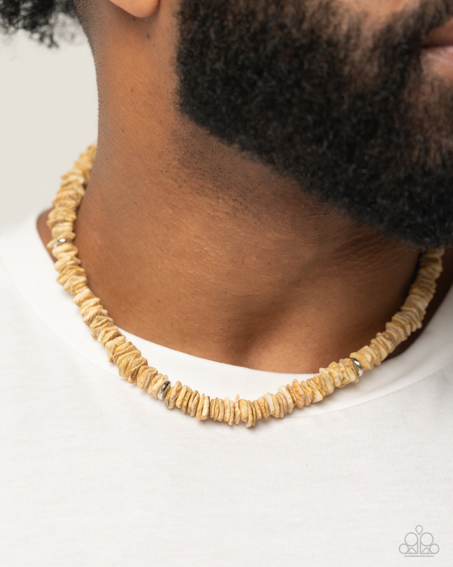 On A SHELL-ular Level - Brown Urban Necklace - Paparazzi Accessories