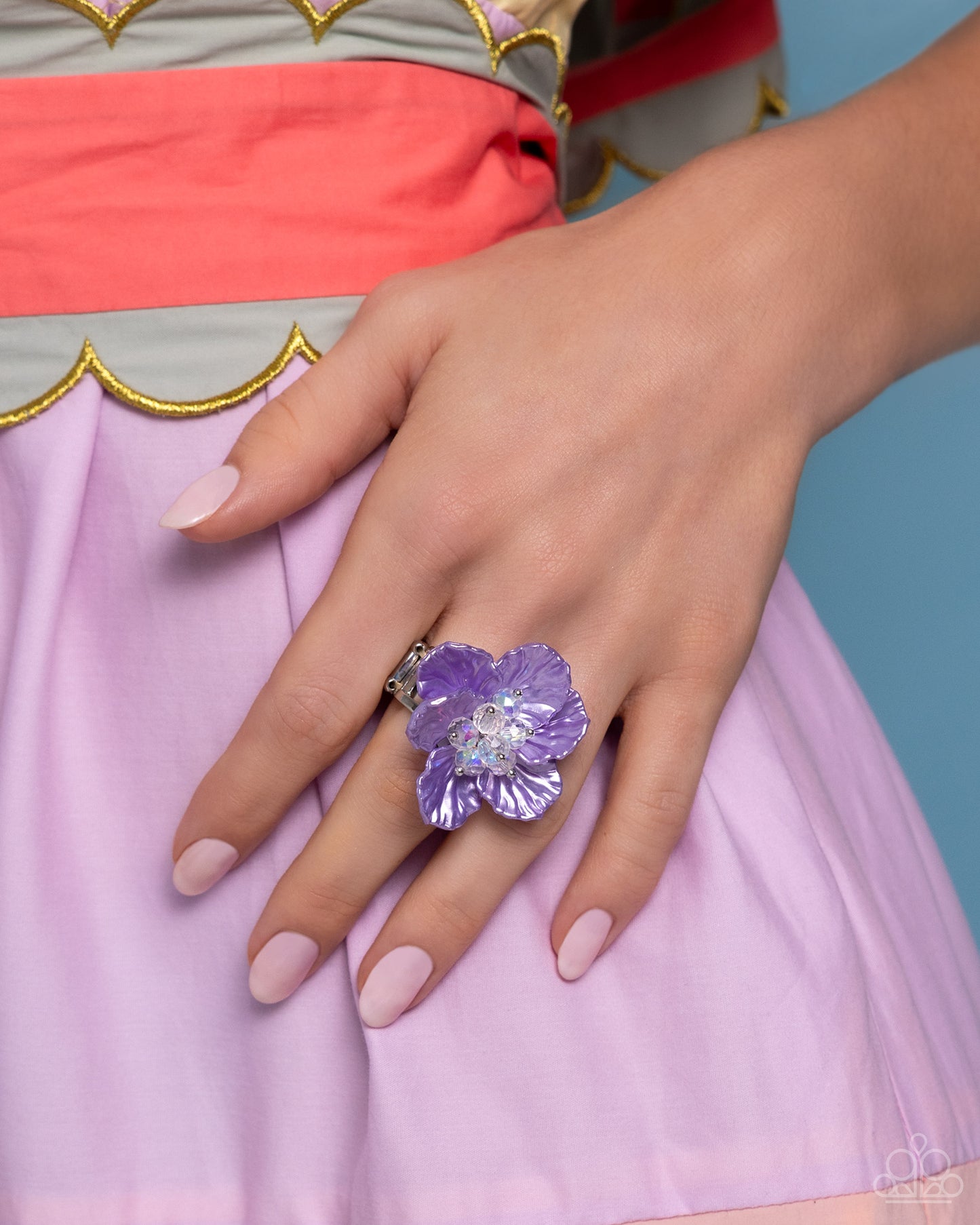 Petal Pact - Purple Ring - Paparazzi Accessories