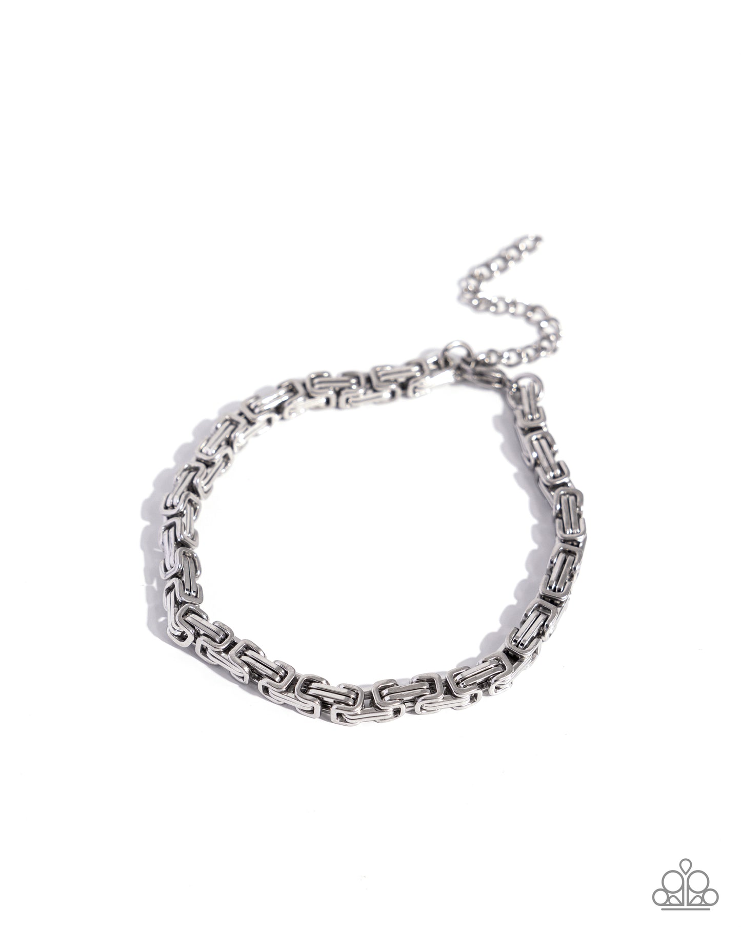 Interlocked Industry - Silver Urban Clasp Bracelet - Paparazzi Accessories