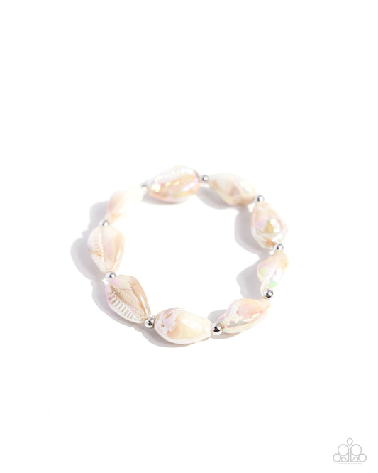 Under My SHELL - Brown Bracelet - Paparazzi Accessories