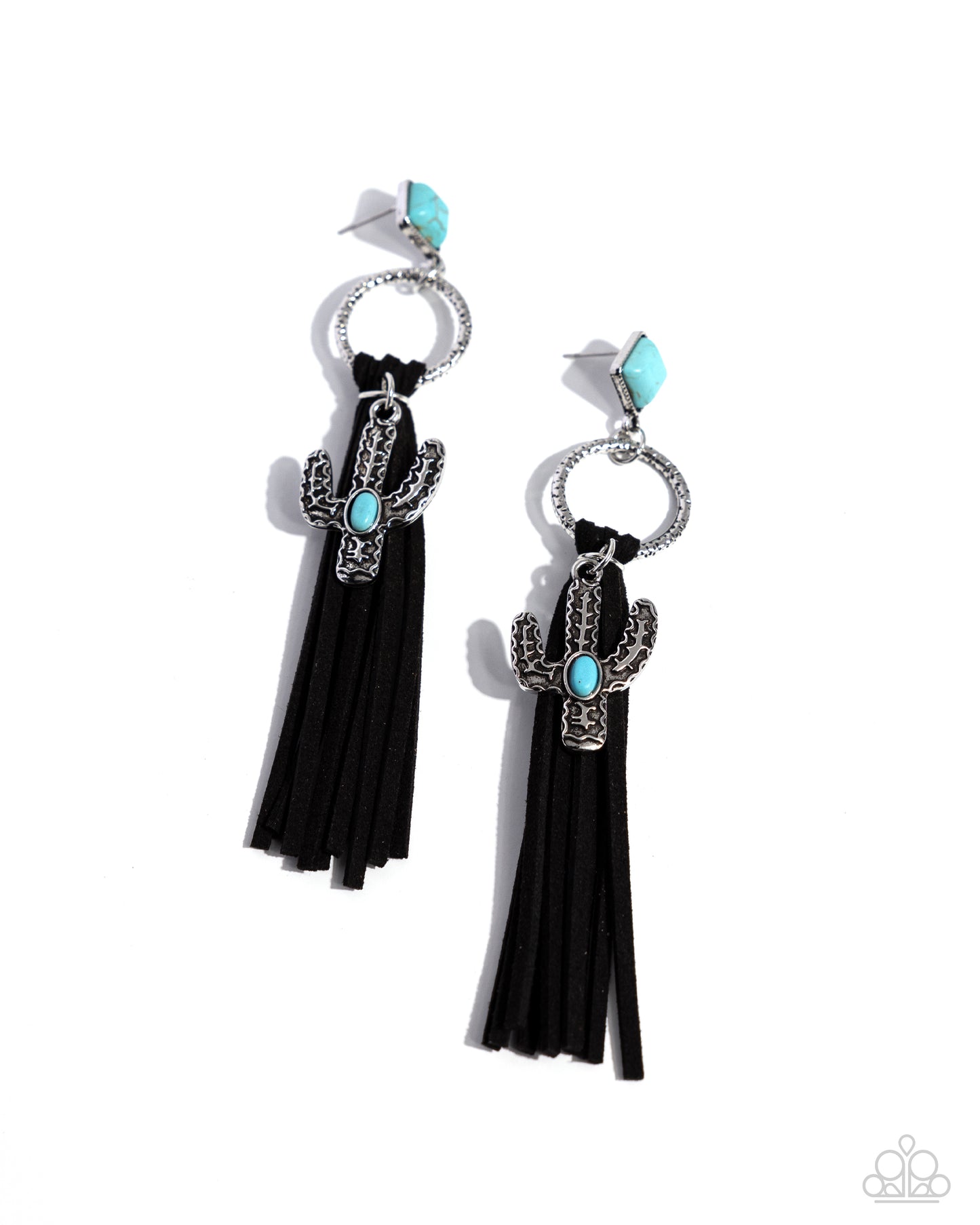 Southwestern Season - Black Post Earrings - Paparazzi Accessories