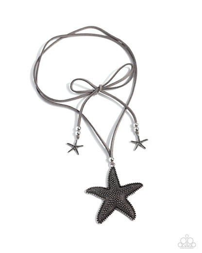 Starfish Sentiment - Silver Necklace - Paparazzi Accessories