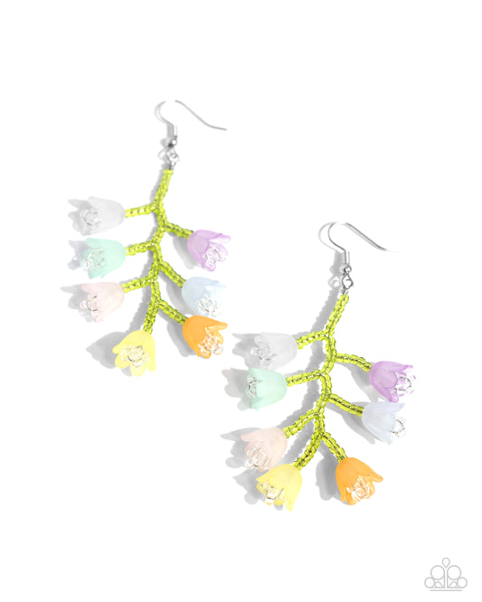 Beguiling Bouquet - Multi Seed Bead Fishhook Earrings - Paparazzi Accessories