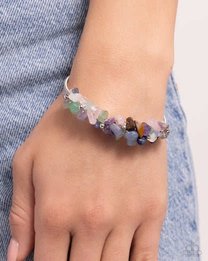 Dainty Deconstruction - Multi Flex Cuff Bracelet - Paparazzi Accessories