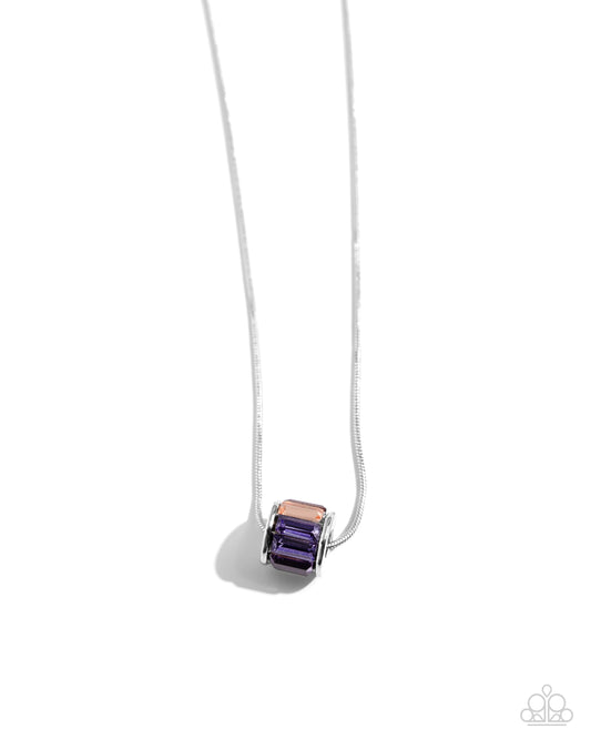 Warden Wheel - Purple Necklace - Paparazzi Accessories