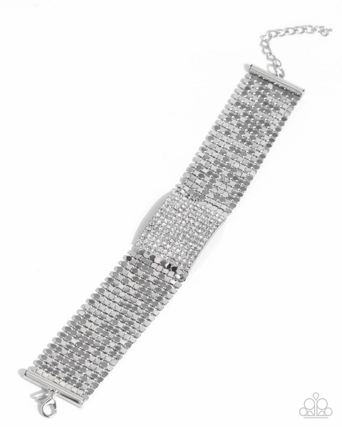 Disco Dame - White - August 2024 Life of the Party Exclusive - Paparazzi Accessories
