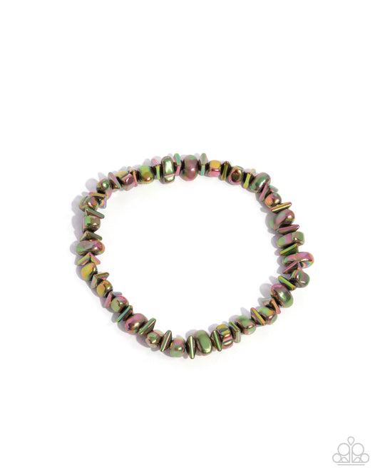 City Combination - Multi Urban Stretchy Bracelet - Paparazzi Accessories