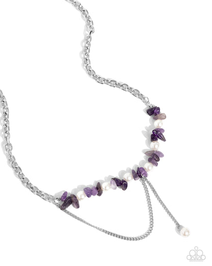 Nostalgically Noble - Purple Necklace - Paparazzi Accessories