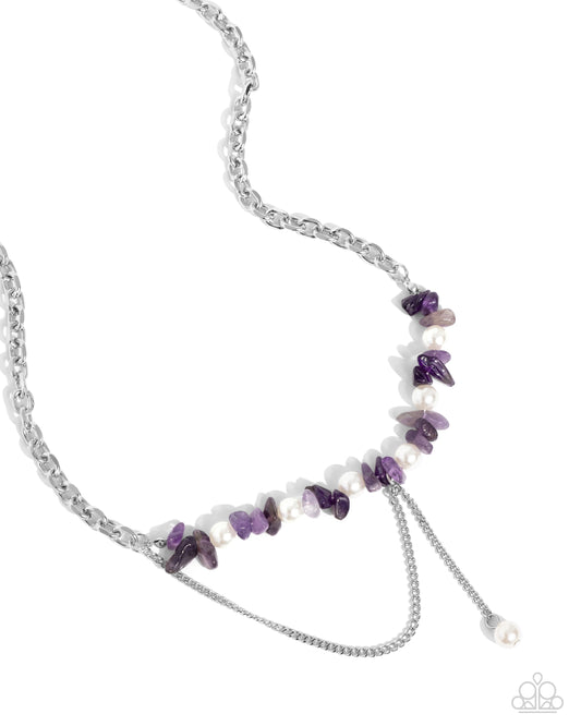 Nostalgically Noble - Purple Necklace - Paparazzi Accessories
