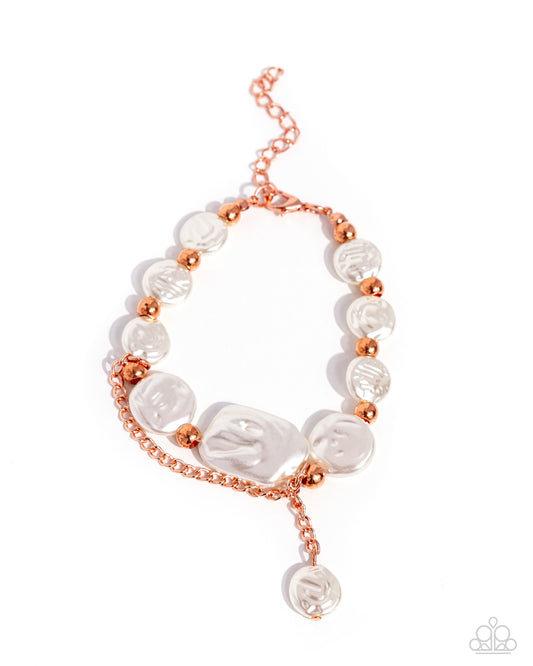 5th Avenue Finesse - Copper Clasp Bracelet - Paparazzi Accessories
