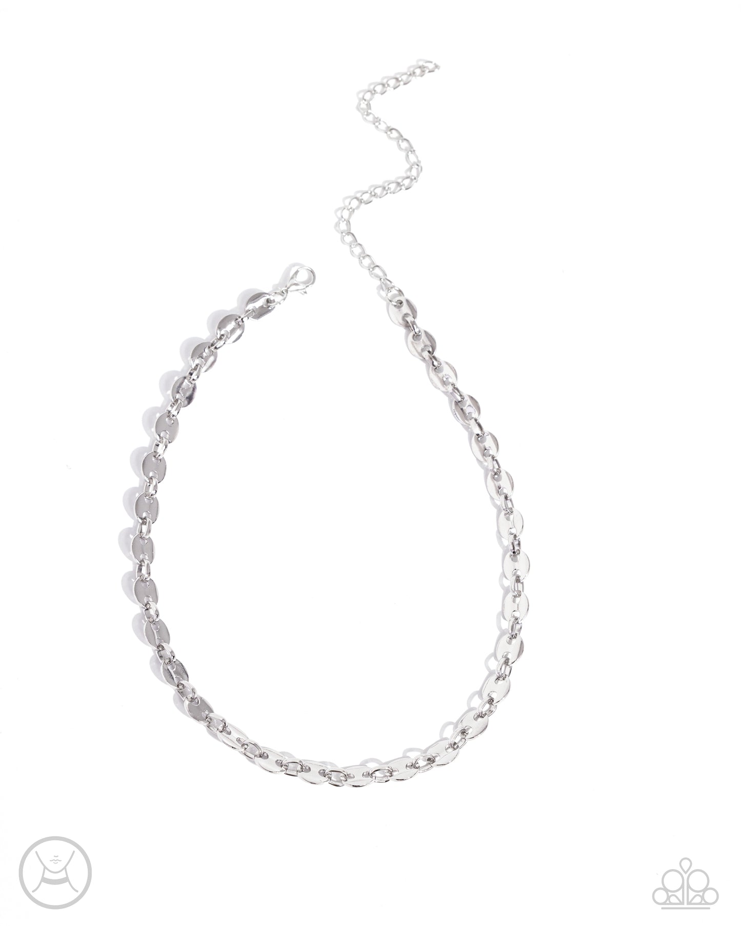 Abstract Advocate - Silver Choker Necklace - Paparazzi Accessories