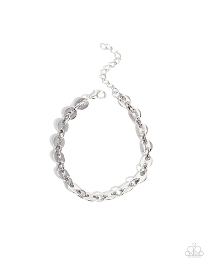 Abstract Adventure - Silver Clasp Bracelet - Paparazzi Accessories