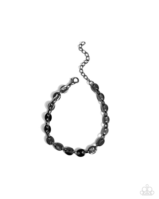 Abstract Adventure - Black Clasp Bracelet - Paparazzi Accessories
