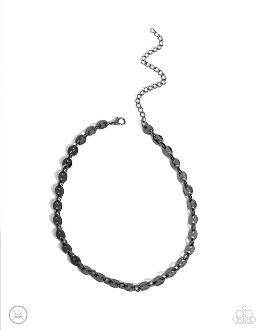 Abstract Advocate - Black Choker Necklace - Paparazzi Accessories