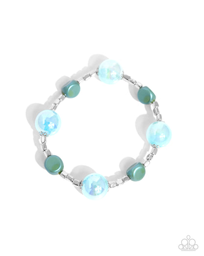 Malibu Model - Blue Stretchy Bracelet - Paparazzi Accessories