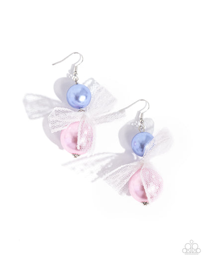 Elegance Ease - Multi Pearl Fishhook Earrings - Paparazzi Accessories