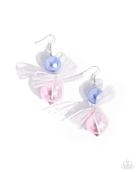 Elegance Ease - Multi Pearl Fishhook Earrings - Paparazzi Accessories