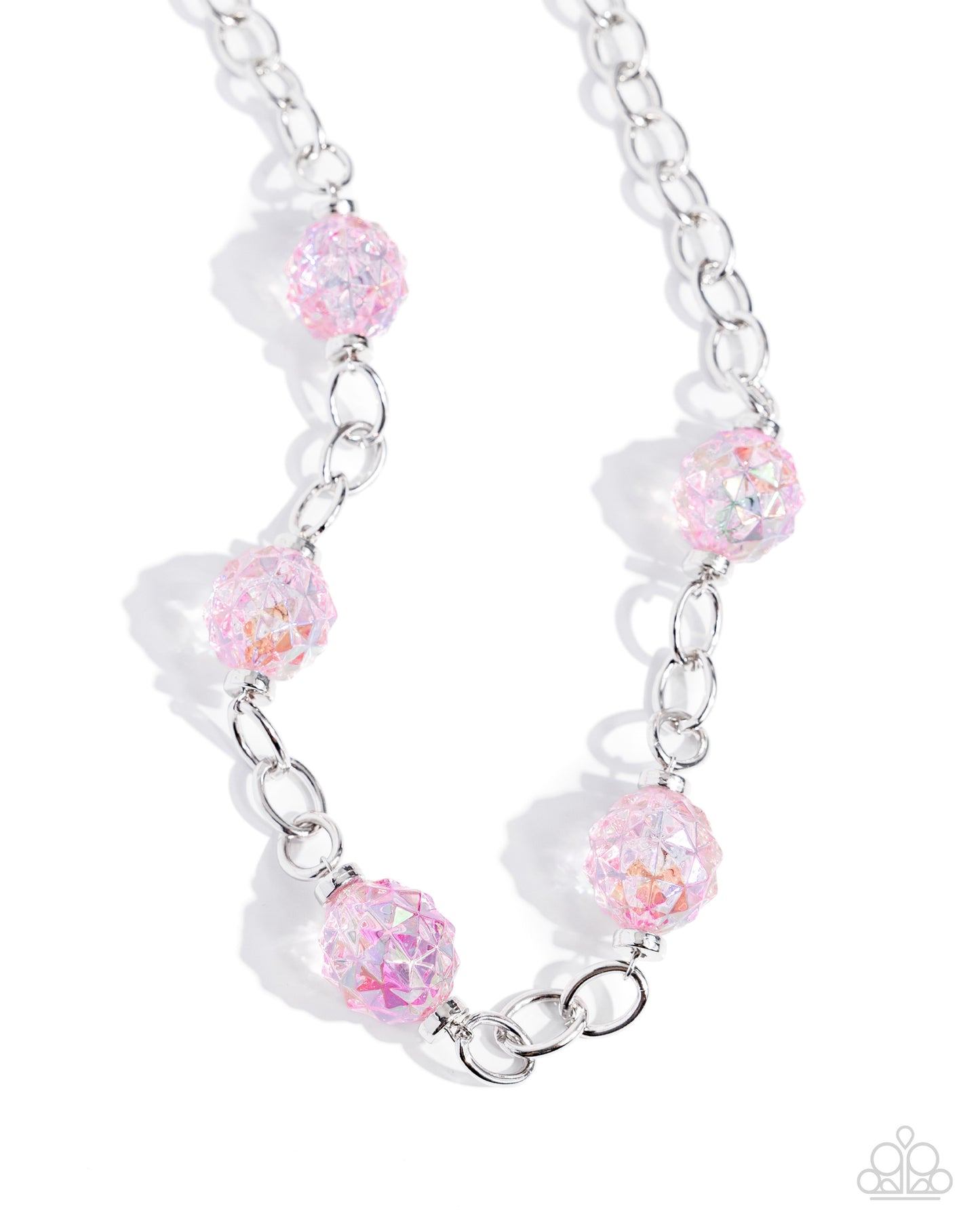 Gentle Glass - Pink Necklace - Paparazzi Accessories