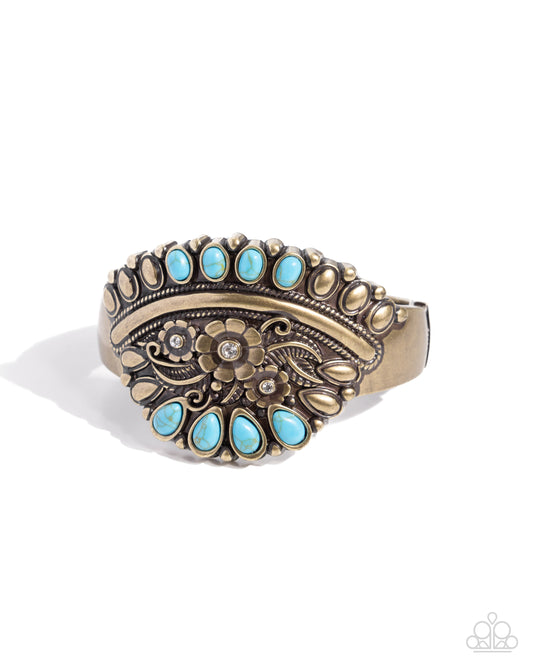 Artisan Age - Brass Hinge Bracelet - Paparazzi Accessories