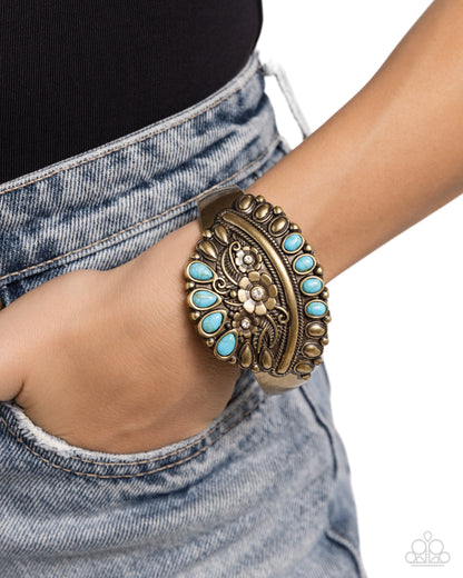 Artisan Age - Brass Hinge Bracelet - Paparazzi Accessories