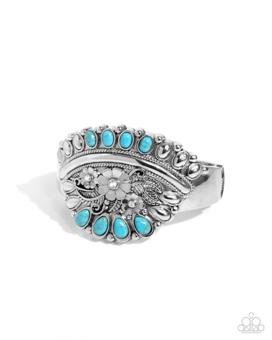 Artisan Age - Turquoise Hinge Bracelet - Paparazzi Accessories