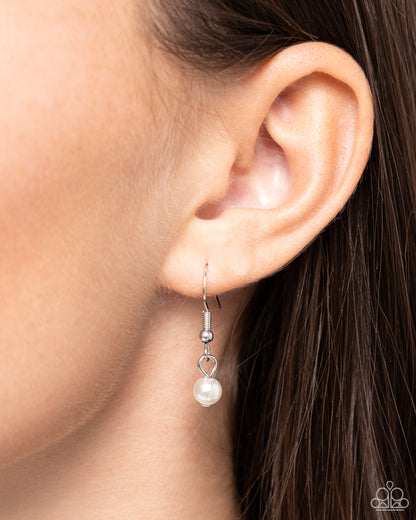 Filigree Infatuation - White Necklace - Paparazzi Accessories