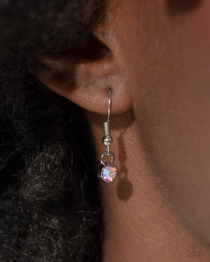 On SHIMMERING Wings - Pink Toggle Necklace - Paparazzi Accessories