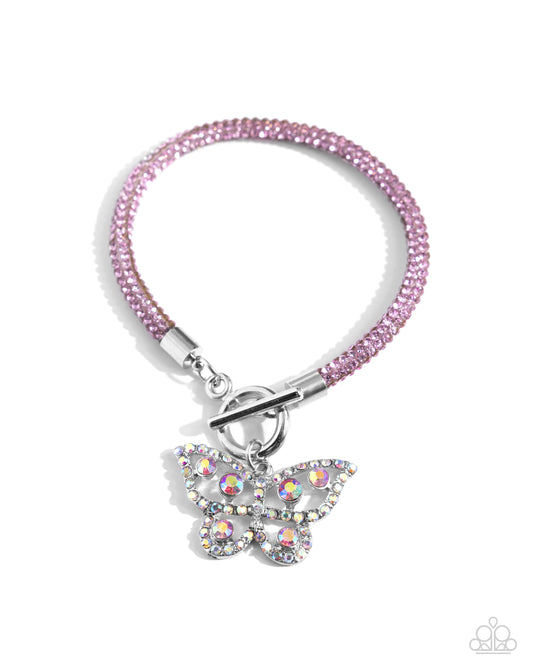 Aerial Appeal - Pink Toggle Bracelet - Paparazzi Accessories