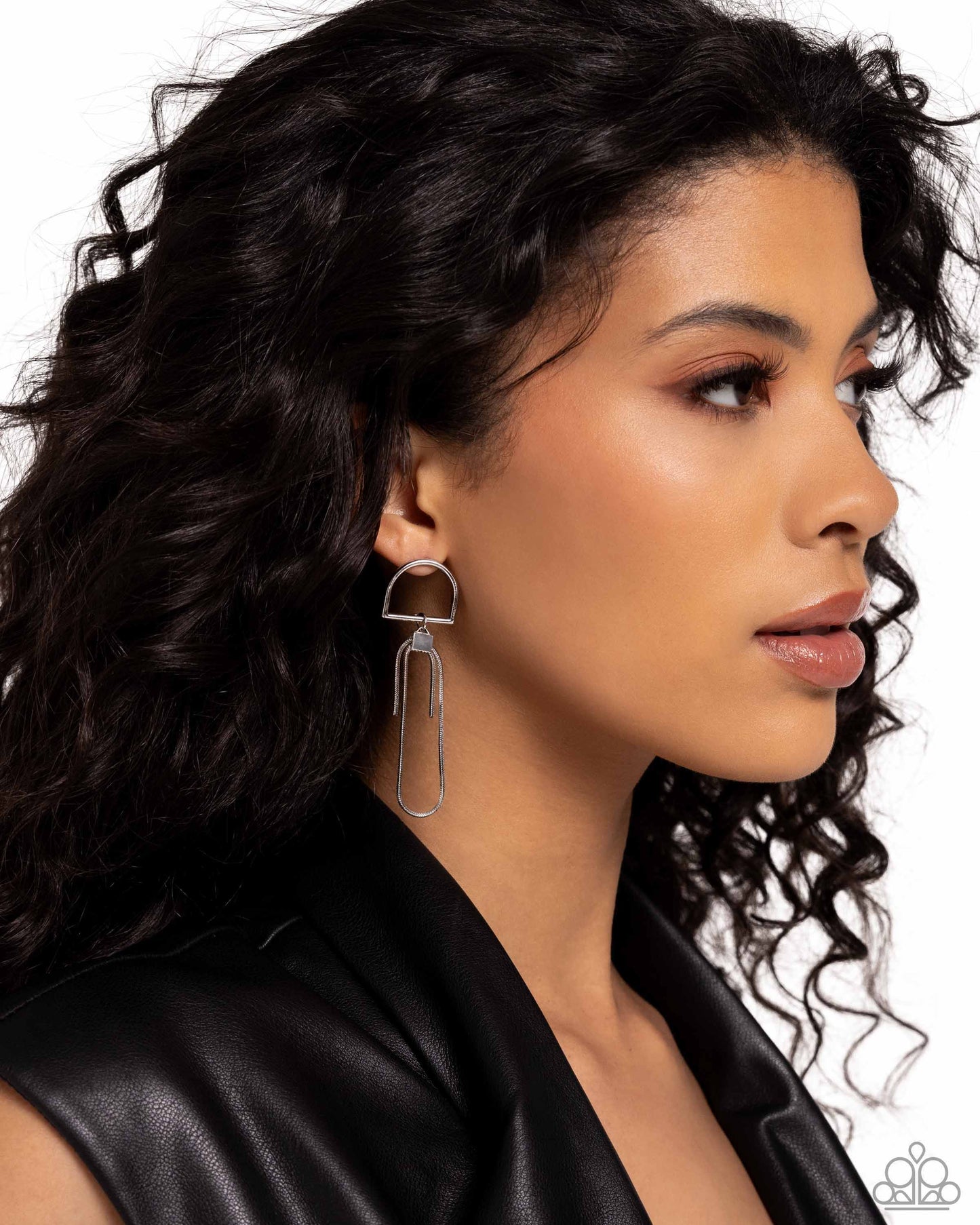 Minimalistic Maven - Silver Post Earrings - Paparazzi Accessories