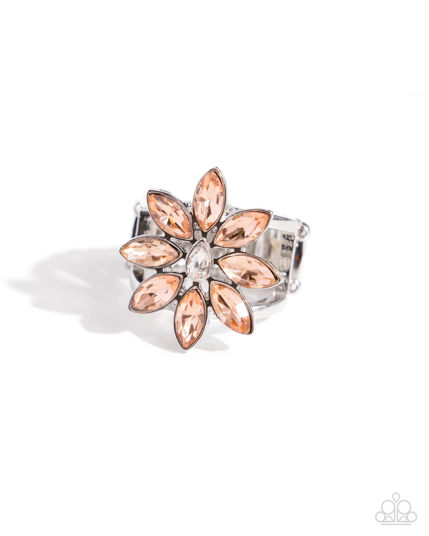 Petaled Performance - Orange Ring - Paparazzi Accessories